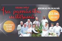 Dziesmu spēle "Īsa pamācība mīlēšanā" Līvānu TIC